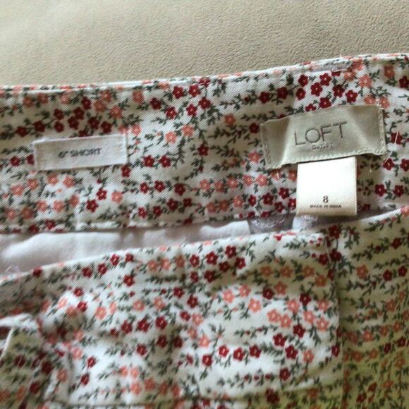 Loft Outlet Sz 8 Floral Printed Shorts - Picture 4 of 5